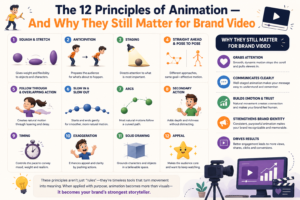 The 12 Principles of Animation — And Why They Still Matter for Brand Video